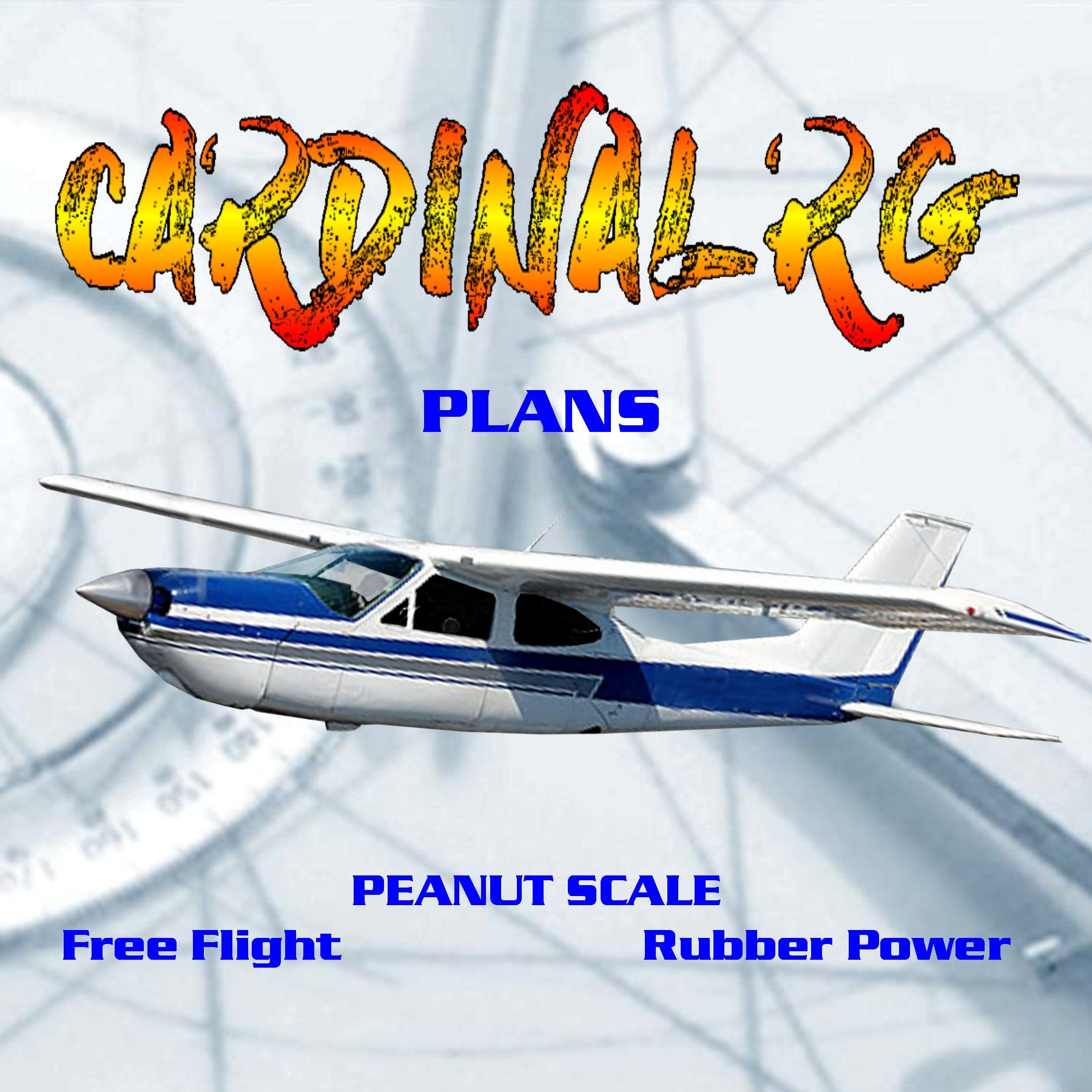 full size printed peanut scale plans cessna cardinal rg the model flew well, and was easy to trim