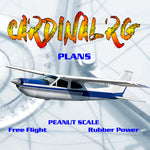full size printed peanut scale plans cessna cardinal rg the model flew well, and was easy to trim