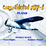 full size printed peanut scale plans consolidated xby-1 an experimental navy bomber