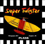 full size printed plan & building notes combat **super twister** wingspan 36"  engine .35