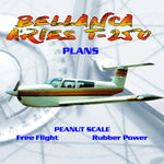 full size printed peanut scale plans bellanca aries t-250  slab-sided fuselage, which lends itself to simple lightweight peanut