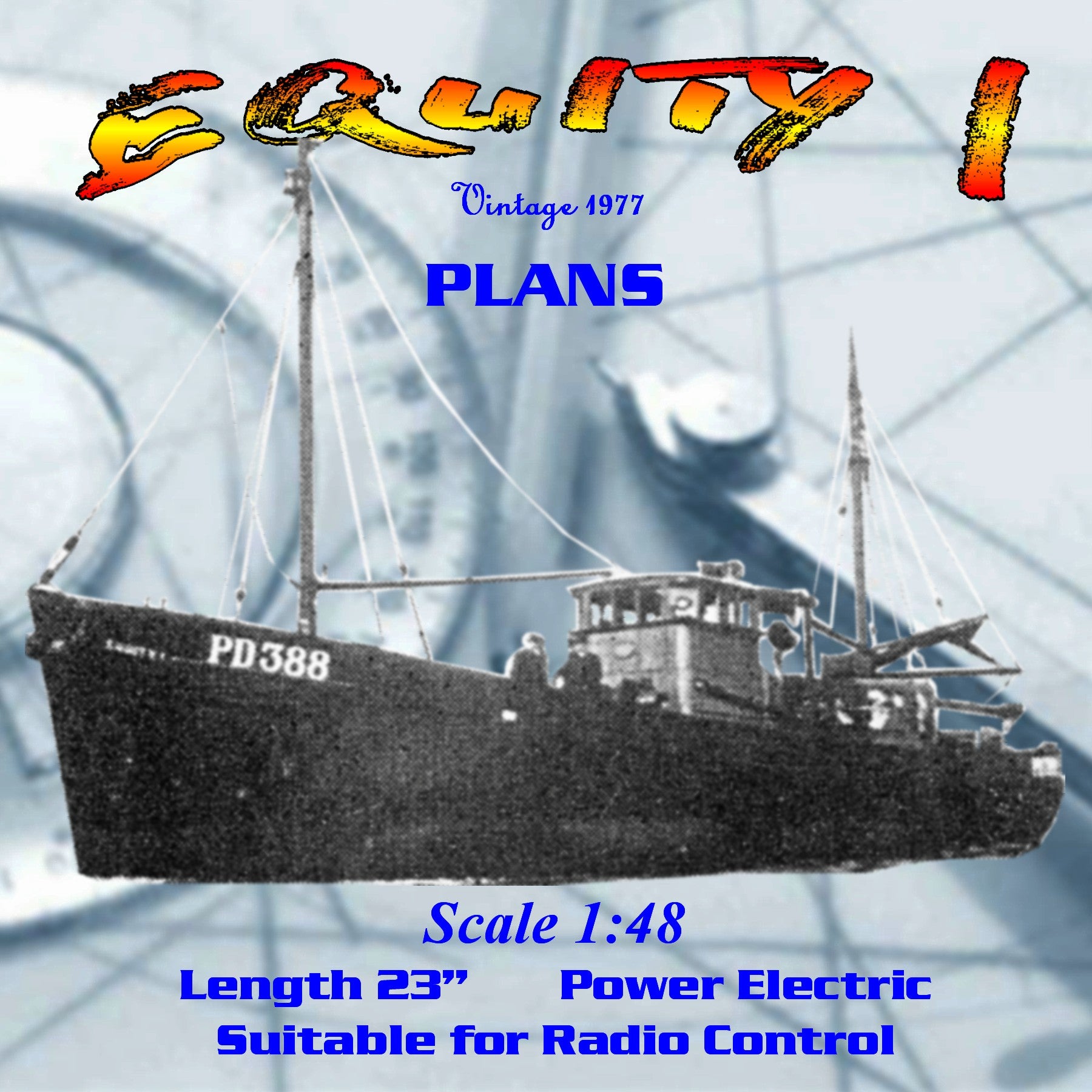 Full Size printed plan Build a Scale 1:48 herring drift net or white f – Vintage Model Plans