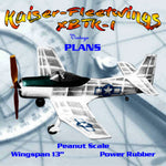 full size printed plans peanut scale kaiser-fleetwings xbtk-l it is nothing but a winner