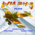 full size printed peanut scale plans avia bh·3 the avia flies fine, it's not an airplane i'd recommend for a rank beginner
