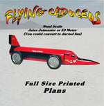 full size printed plan flying caduceus semi scale  l 10 ½”  jetex jetmaster or 50 motor (you could convert to ducted fan