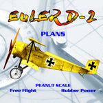 full size printed peanut scale plans euler d-2 flies well enough to compete against larger models.