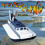 full size printed plans freelance hovercraft  length 32" suitable for  radio contro