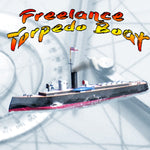 full size printed plans freelance torpedo boat l 32" suitable for electric power and radio control