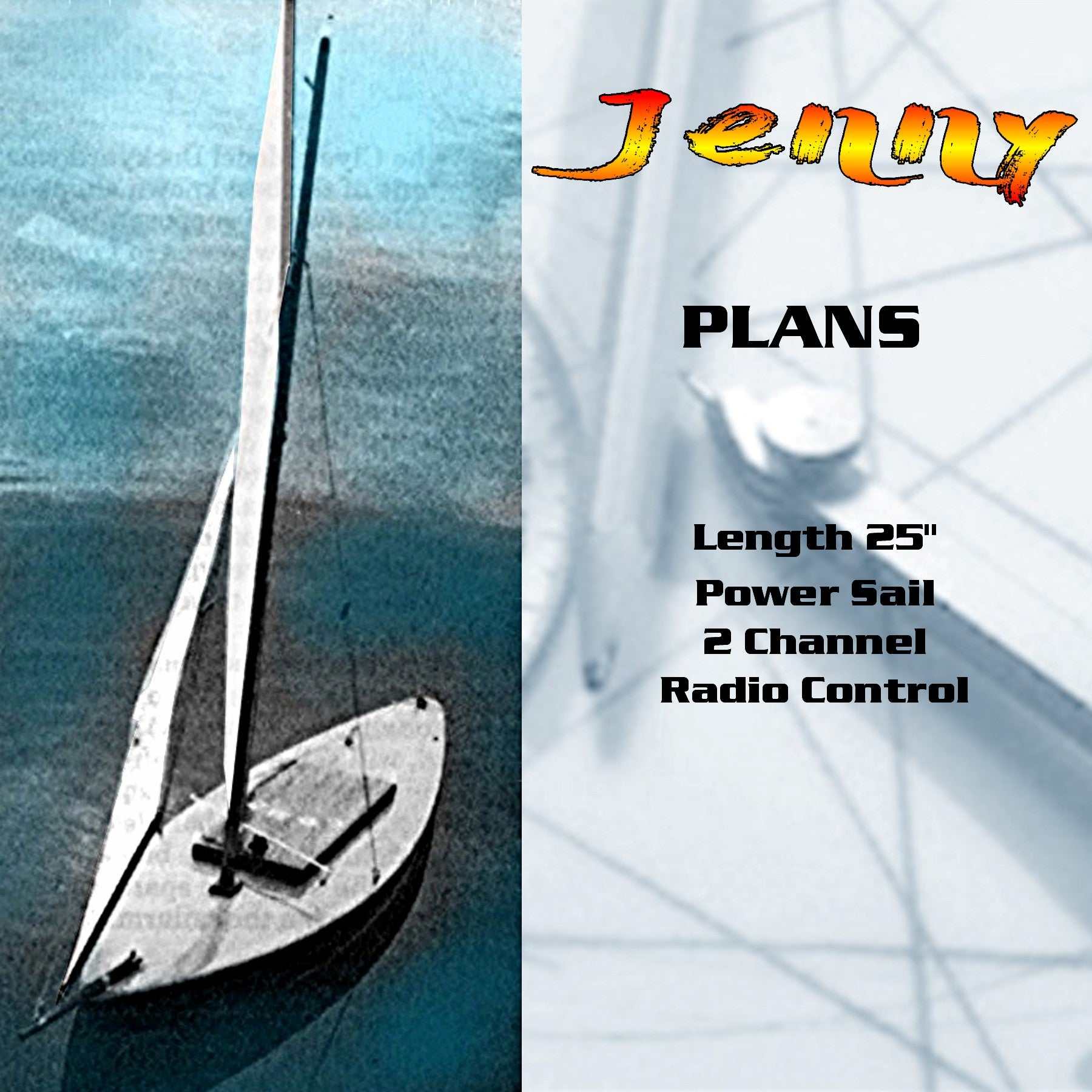 listing is for full size printed plans sailing yacht l 25" suitable for 2 channel radio control