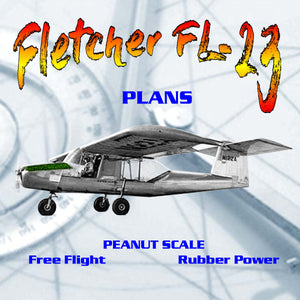 full size printed peanut scale plans fletcher fl-23 break the reign of the fike e
