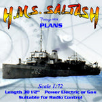 full size printed plan scale 1/72 aberdare class minesweepers h.m.s. saltash
