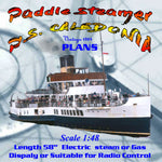 full size printed plan scale 1:48 p.s. caledonia static model or convert radio control & power