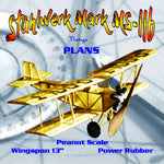 full size printed plans peanut scale " stahlwerk mark ms-iib" obscure airplanes intrigue me