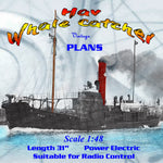 full size printed plan scale 1:48 whale catcher the “hav” suitable for r/c