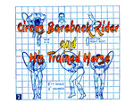 full size printed plan carving a  circus bareback rider and his trained horse