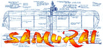 full size printed plan & building notes fai combat  ** samurai ** wingspan 32"  engine .15