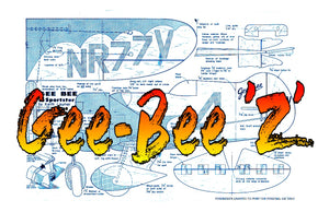 full size printed plan control line  why not try a profile racer? the gee-bee "z" racer,