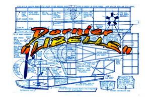 full size printed peanut scale plans dornier “libelle” for rubber or c02' naturally, both are excellent fliers