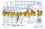 full size printed plans peanut scale "grahame-white 20"  easily adjusted and very stable in flight