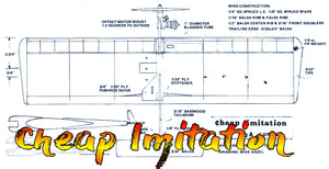full size printed plan control line combat "cheap imitation" half a combat is loads of fun