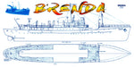 full size printed plan1:48 scale fishery protection suitable for radio control