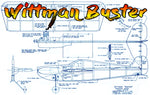 full size printed plan goodyear profile racer control line "wittman buster "  sure winner