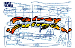 full size printed peanut scale plans fairey 'fulmar' aircraft that was a delight to fly