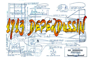 full size printed plans peanut scale 1913  deperdussin learned on the technique of building with foam