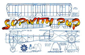 full size printed plans peanut scale "sopwith pup" show almost exact scale structure,
