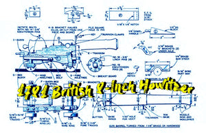 printed plans and article miniature eighteen-pounder scale 1:12  overall length 8 1/2"  width 3 3/16"