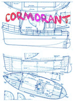 full size printed plans inshore trawler cormorant freelance 1:32 scale suitable for small radio control