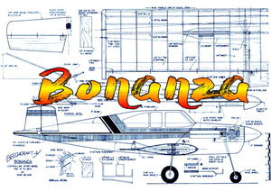 full size printed plan control line stunter bonanza profile flying the aerobatics pattern is fun and challenging