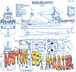 full size printed plans multi-purpose trawler,scale1:50  length 26 1/4"  boston sea harrier