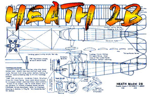 full size printed plans peanut scale heath 2b it flies well