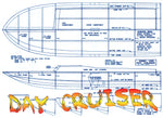 full size plans l 36”  gas .40 different deep vee rracing boat day cruiser