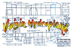 full size printed plans peanut scale "voisin hydroplane" that flies well enough to have won