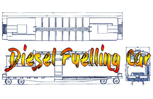 full size printed plan o gauge diesel fuelling car a 1951 plan