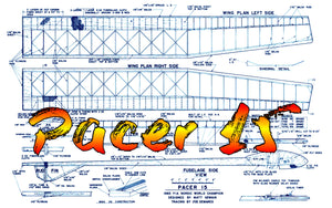 full size printed plan championship ff a-2 tow-line glider wingspan 84”