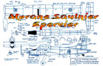 full size printed plans peanut scale "morane saulnier epervier"  airplane that just begs to be built.