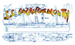 full size printed plan scale 1/96 short sea voyage passenger/cargo carrier “s.s. grangemouth”