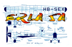 full size printed miama-rule peanut plans erla 5a (no longer ama legal)