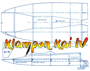 full size plans-.35 outboard raceing boat l28" klampon kai iv for radio control
