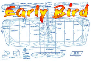 full size printed plan & building notes  combat model *early bird* wingspan 28 1/2”  engines .15