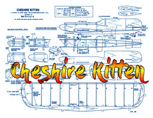 this is for printed plans vintage 1958 control line stunter cheshire kitten engines .030 to .060