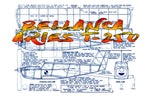 full size printed peanut scale plans bellanca aries t-250  slab-sided fuselage, which lends itself to simple lightweight peanut