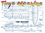 full size printed plan 1/2a competition free-flight  "time machine"
