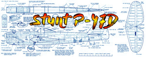 full size printed plan vintage 1966 semi-scale .35 control line stunter p-47d contest winning jug