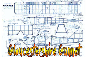 full size printed plans peanut scale "gloucestershire gannet" construction is quite straightforward