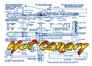 full size printed plan control line jet speed  vintage 1953 hot canay national jet speed record job