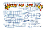full size printed plans peanut scale "macchi mb .308 ioro"  flies beautifully and did win the rubber scale event.